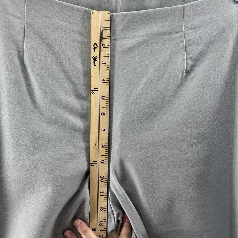 NIC+ZOE Women's Pants Solid Gray Plus Size 16 Stretch Light Casual Classic